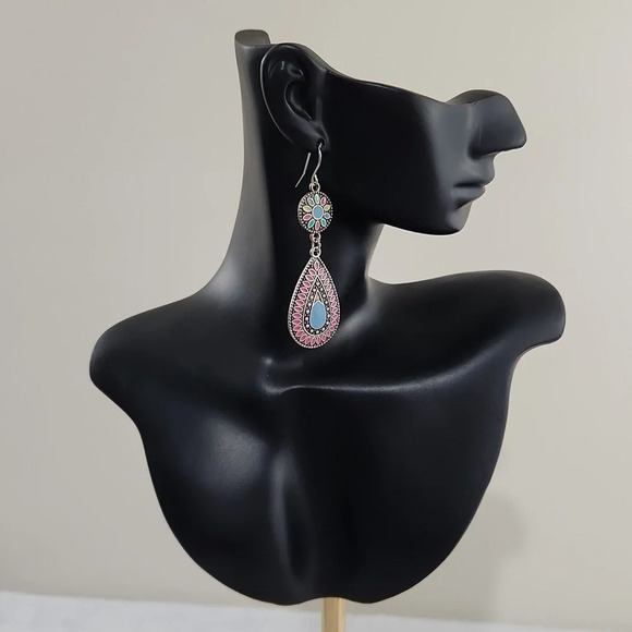 Boho style earrings - Picture 2 of 6